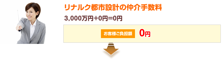 リナルク都市設計の仲介手数料